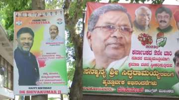 Karnataka election results 2023: 'Next CM' posters seen outside Siddaramaiah and DK Shivakumar's house 