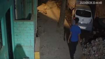 CCTV visuals show accused Sahil in the Shahbad Dairy area, before he murdered the 16-year-old girl, on May 28.