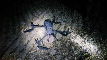 Drone found along the international border near Amritsar in Punjab.