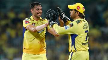 MS Dhoni and Deepak Chahar