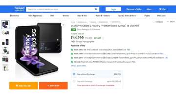 samsung z flip price in flipkart