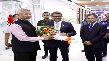 EAM Jaishankar welcomed by his Bangladeshi counterpart Md Shahriar Alam 