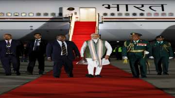 PM arrives in Port Moresby on what is the first-ever visit by an Indian Prime Minister to Papua New Guinea. 
