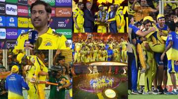 Chennai Super Kings lifts the trophy