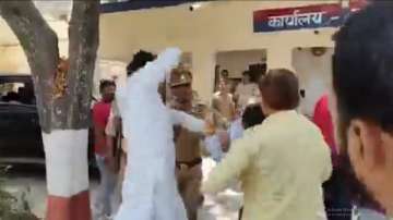 SP MLA engages in a fight at police station