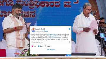 PM Modi gives best wishes to Siddaramaiah and Co.