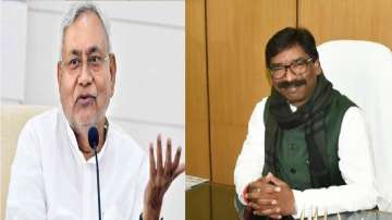 Nitish Kumar meets his Jharkhand counterpart.