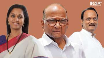 Supriya Sule, Sharad Pawar and Ajit Pawar