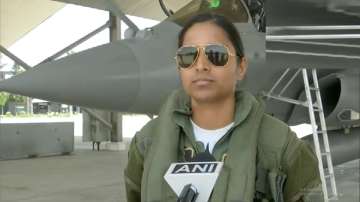 Shivangi Singh flies Rafale over the Ladakh sector