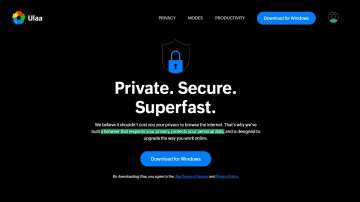 Zoho, Ulaa web browser, user privacy