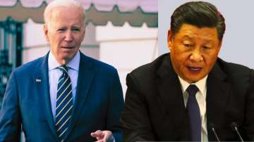 US President Joe Biden (L) and his Chinese counterpart Xi Jinping (R)