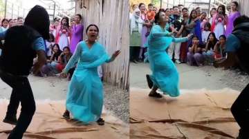 Nepali couple man woman dances to Bole Chudiyan