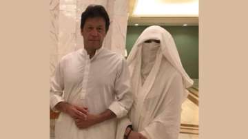 Former Pakistan PM Imran Khan with his wife Bushra Bibi 