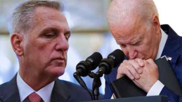  US President Joe Biden and House Speaker Kevin McCarthy 