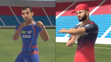 Virat Kohli Gautam Gambhir fight recreated in a game