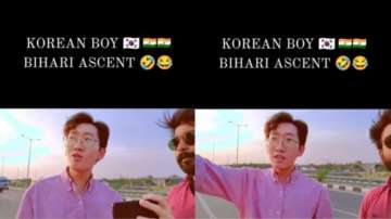 South Korean man shows off his Bihari accent