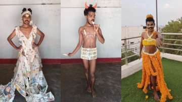 Man makes outfits with kulfi, newspapers and more