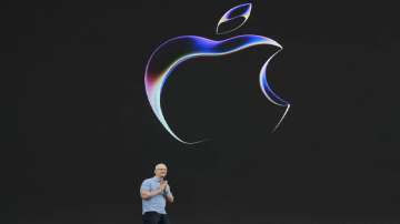 Apple CEO Tim Cook speaks during an announcement of new products on the Apple campus