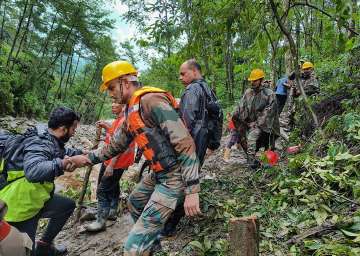 Massive landslides in Sikkim