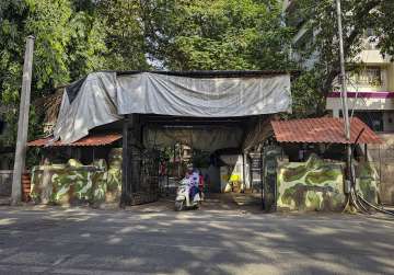 Shiv Sena (UBT) chief Uddhav Thackerays Matoshree residence at Bandra with no police security, in Mumbai, Wednesday, June 21, 2023. 