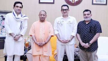 Pankaj Tripathi and Main Atal Hoon Team with CM Yogi Adityanath