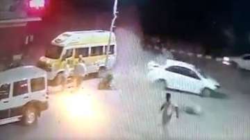 Video grab of the accident