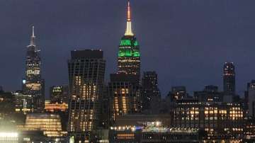 PM Modi US Visit: New York's historic Empire State Building decked up in Tricolour | VIDEO 