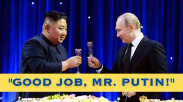 North Korean leader Kim Jong Un and his Russian counterpart Vladimir Putin.