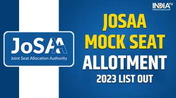 JoSAA Mock Seat Allotment 2023 Download Link, first round of JoSAA 2023 mock allotment