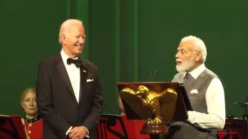 PM Modi and Joe Biden exchange laughter