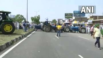 Farmers hold protest in Haryana, block Kurukshetra-Delhi national highway