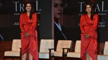 Kajol at the trailer launch of The Trail