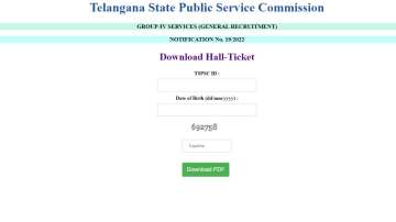 TSPSC Group IV Hall Ticket 2023, Download TSPSC Group IV Hall Ticket 2023, TSPSC Group 4 Hall ticket