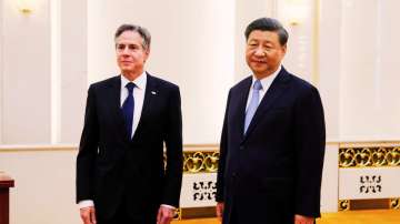 U.S. Secretary of State Antony Blinken meets with Chinese President Xi Jinping in the Great Hall of the People in Beijing