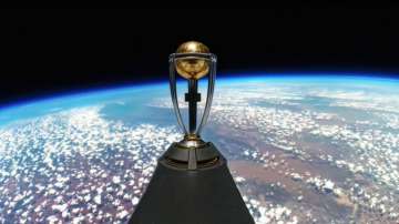 ODI World Cup Trophy in space