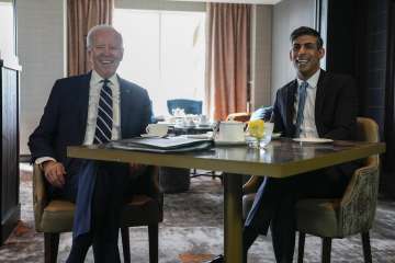 US President Joe Biden with British Prime Minister Rishi Sunak