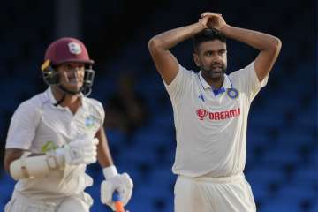 Ravichandran Ashwin during the 2nd Test against West Indies in July 2023