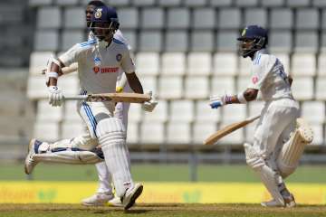Yashasvi Jaiswal and Rohit Sharma during first innings