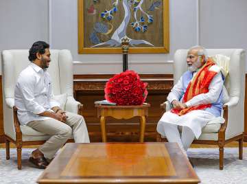 Jagan Mohan Reddy with PM Modi