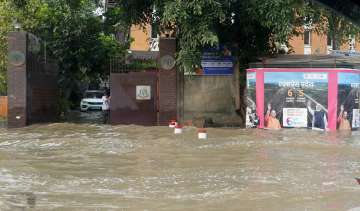 Inundated street at ITO