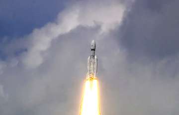 Video grab of Chandrayaan 3 launch 