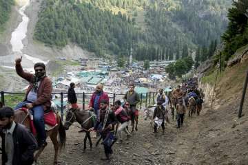 amarnath yatra 2023, amarnath yatra begins, amarnath yatra distance, First batch begins journey,balt