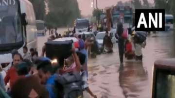 Massive water-logging on Ambala-Chandigarh highway