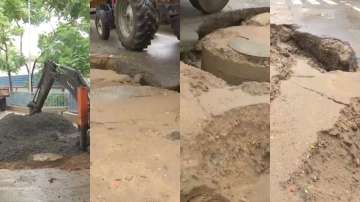 Bihar: Roads damaged after heavy rainfall in Patna city | WATCH 