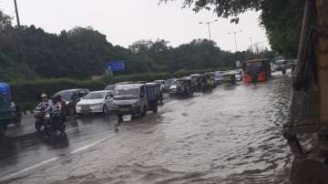 Traffic is affected on Ring road between Monastery and ISBT, Kashmere Gate due to overflowing Yamuna river water.