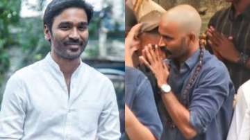 Dhanush spotted in a new look