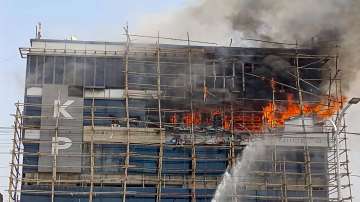 Massive fire breaks out in KP Tower of New Kohinoor area in Jodhpur