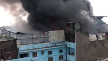 Shoe factory in Udyog Nagar caught fire