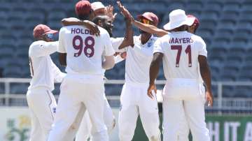 West Indies Test team during South Africa series