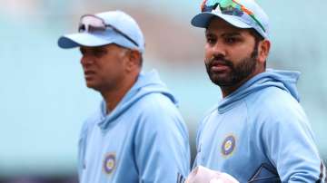 India captain Rohit Sharma and head coach Rahul Dravid